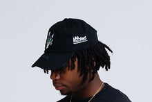 Load image into Gallery viewer, Distressed Double Logo Cap (BLACK)
