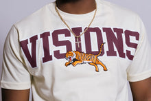 Load image into Gallery viewer, Eye of the Tiger: Big Logo Tee (CREAM/BURGUNDY)
