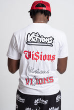 Load image into Gallery viewer, Multi Logo FVO Tee (WHITE/RED
