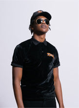 Load image into Gallery viewer, Eye of the Tiger: Velour Polo (BLACK)
